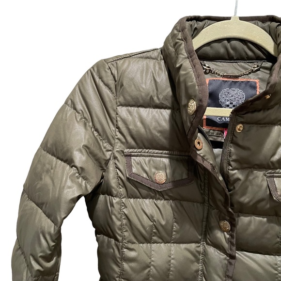 Vince Camuto Short Down Puffer Jacket Green Size XS - Picture 5 of 10